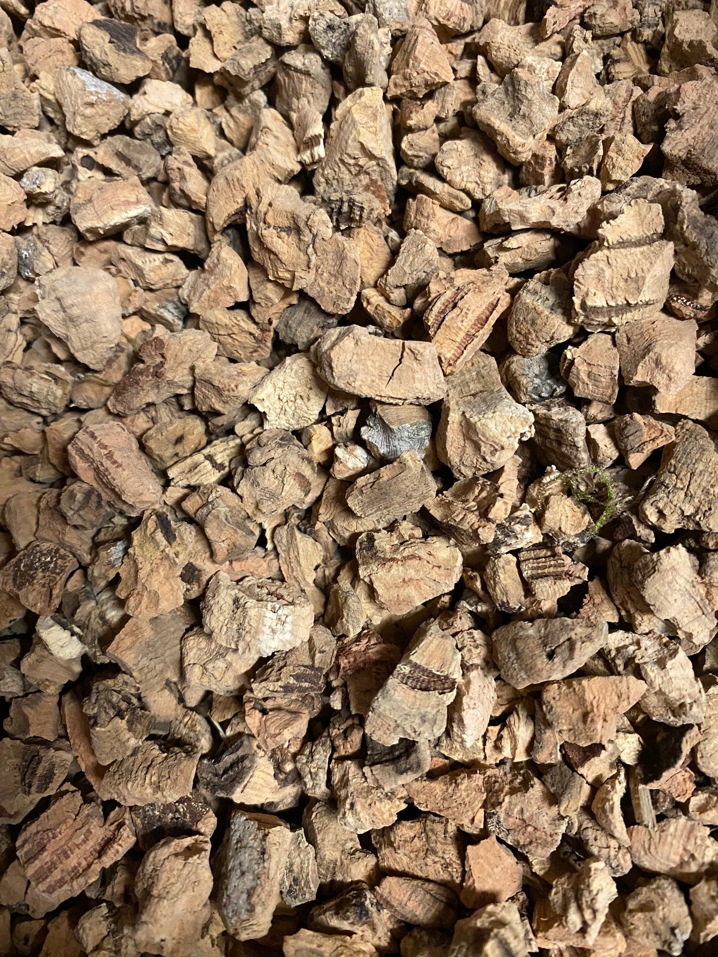 Grote kurk granules