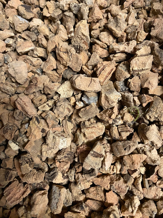 Grote kurk granules